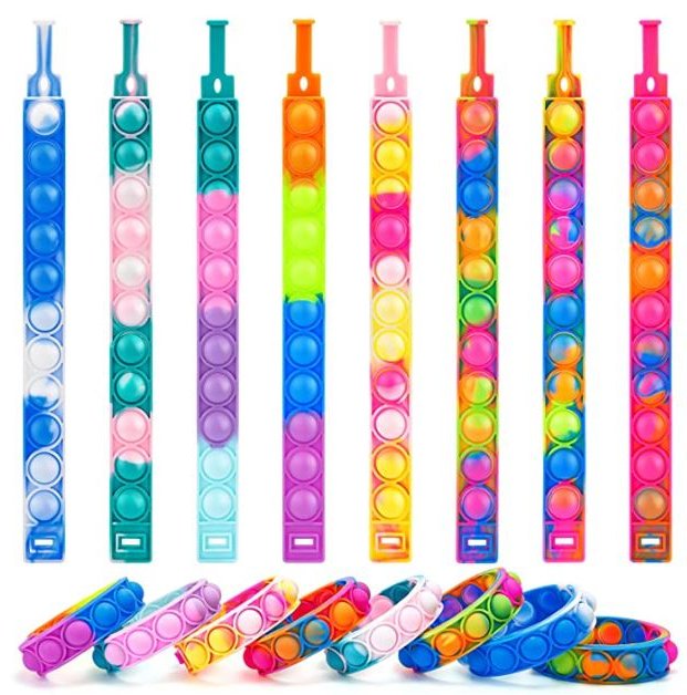 10 Pack Bubble Pop Bracelets Party Favors and Gifts - Shipping In Style