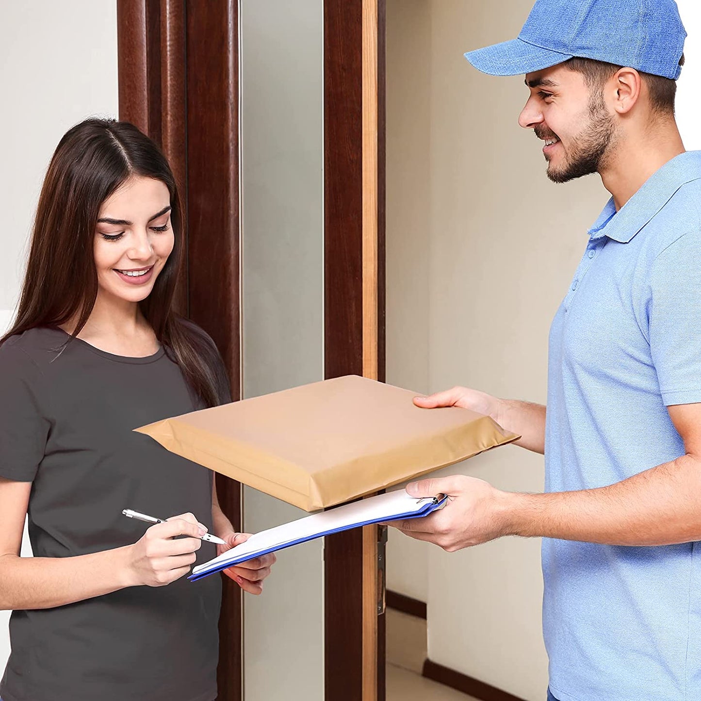 10x13 Poly - Mailer Envelope Shipping Bags | Beige - Shipping In Style