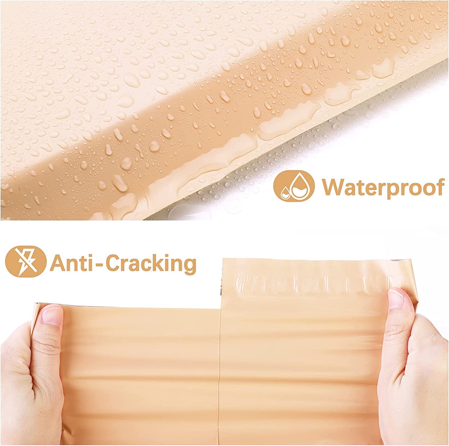 10x13 Poly - Mailer Envelope Shipping Bags | Beige - Shipping In Style