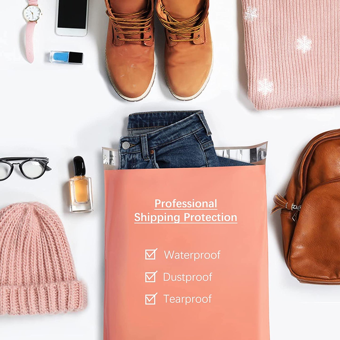 14.5x19 Poly - Mailer Envelope Shipping Bags | Peach Pink - Shipping In Style