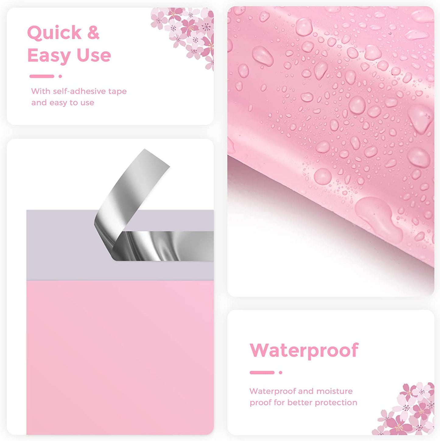 19x24 Poly - Mailer Envelope Shipping Bags | Sakura Pink - Shipping In Style