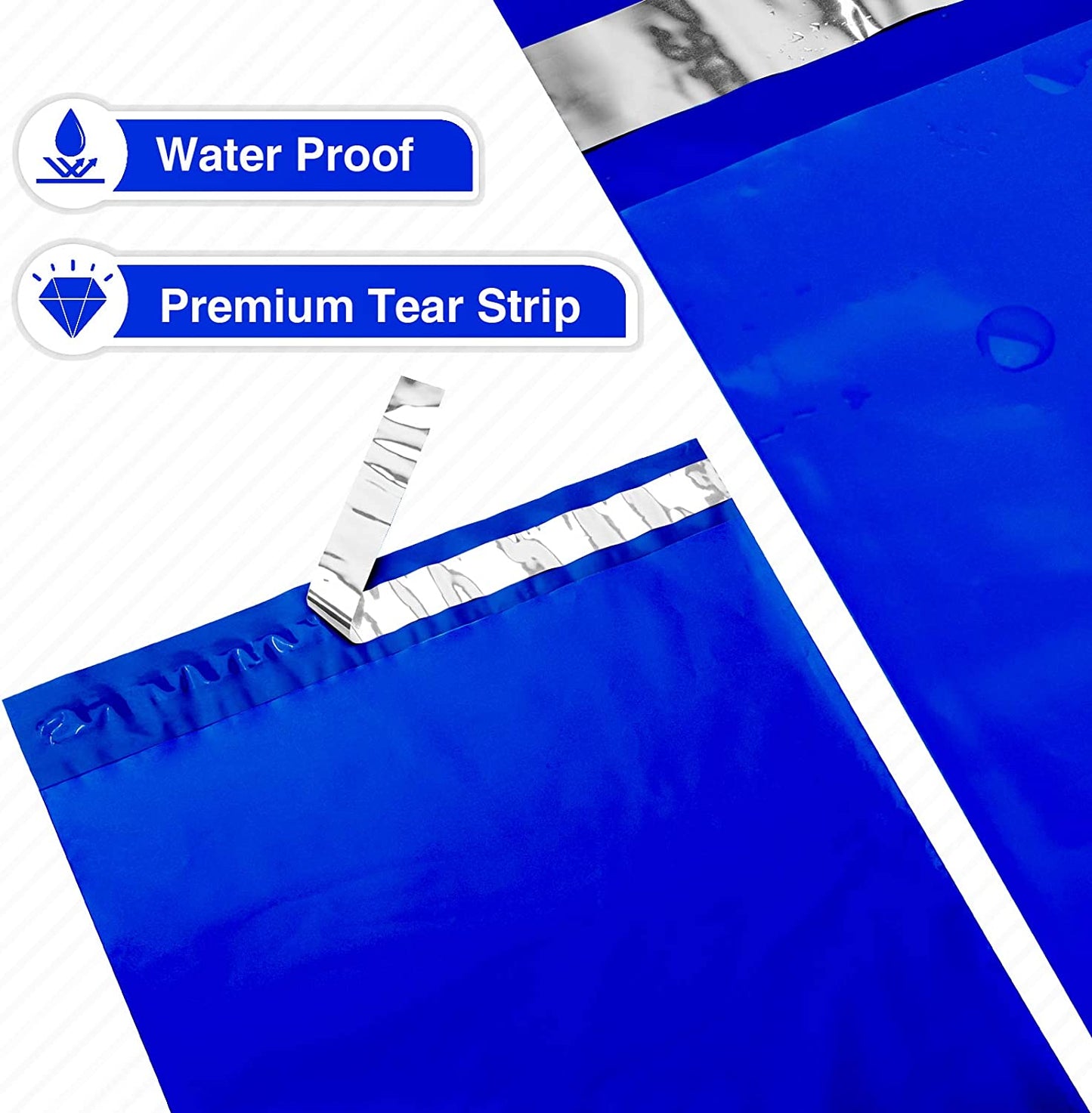 14.5x19 Poly-Mailer Envelope Shipping Bags | Royal Blue
