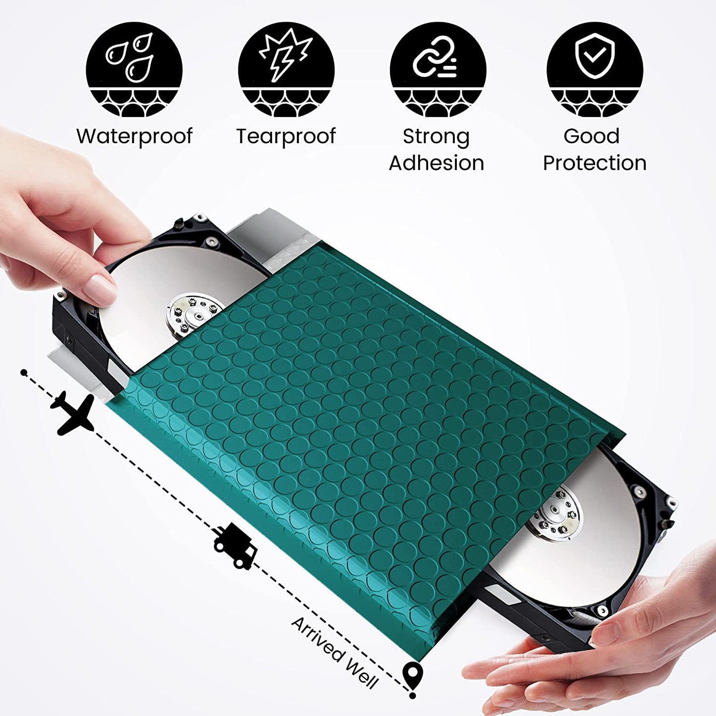 4x8 Bubble - Mailer Padded Envelope | Forest Green - Shipping In Style