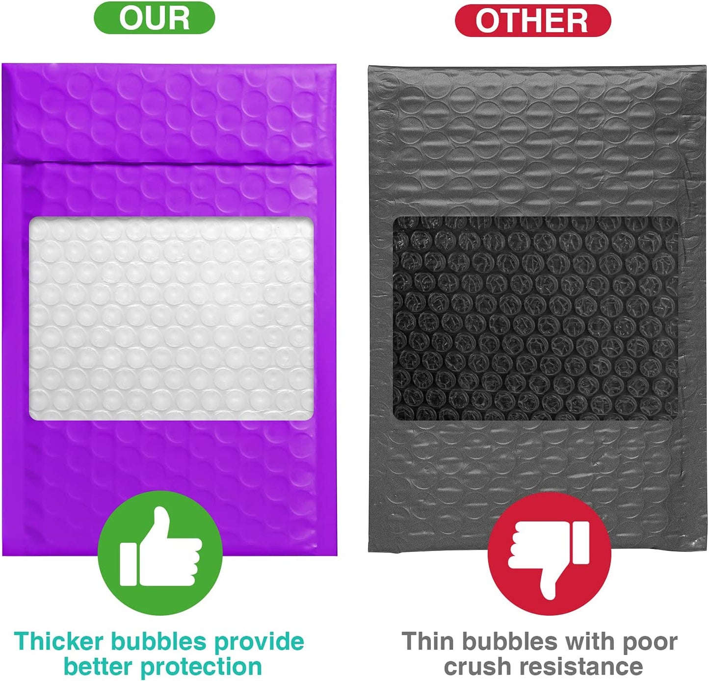 4x8 Bubble - Mailer Padded Envelope | Purple - Shipping In Style