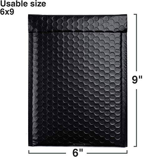 6x10 Bubble - Mailer Padded Envelope | Black - Shipping In Style