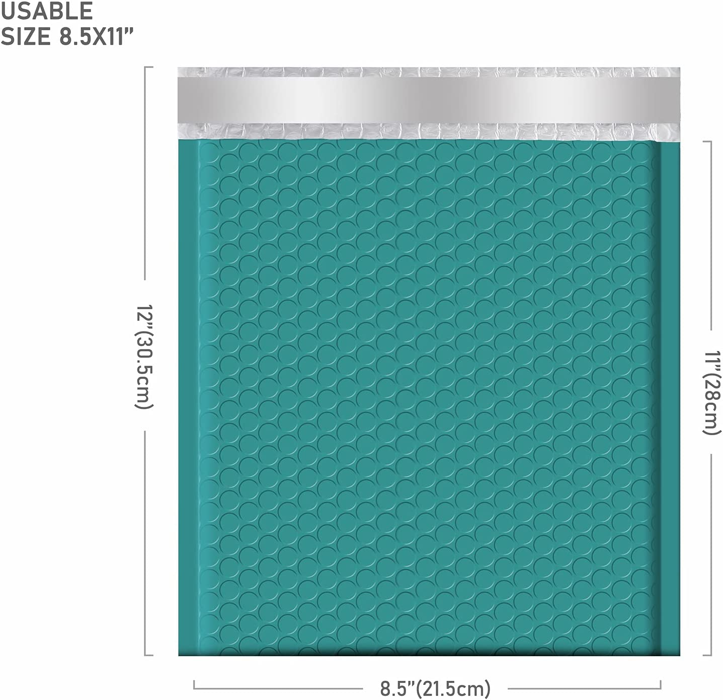 8.5x12 Bubble - Mailer Padded Envelope | Turquoise Green - Shipping In Style
