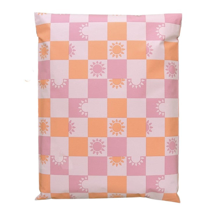 Sunny Check Sunshine Poly Mailers Size 10x13 Summer Shipping Bags