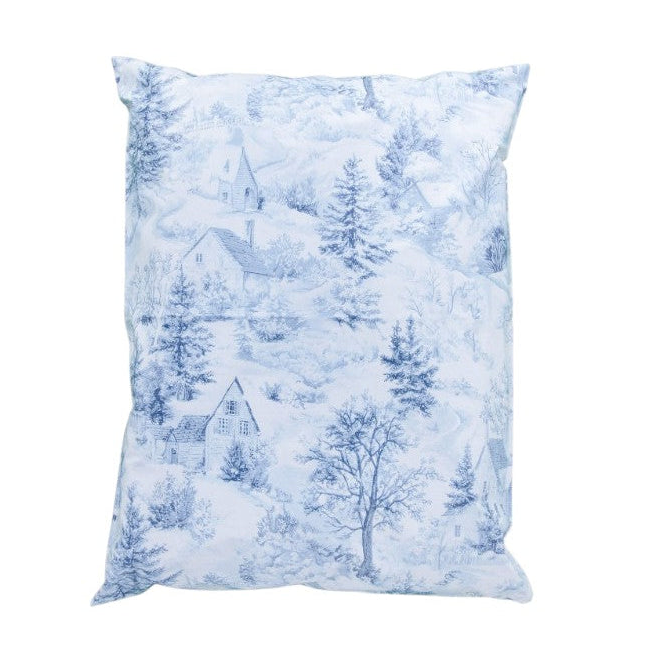 Winter Cottage Snowy Christmas Poly Mailers Size 19x24 Holiday Shipping Bags