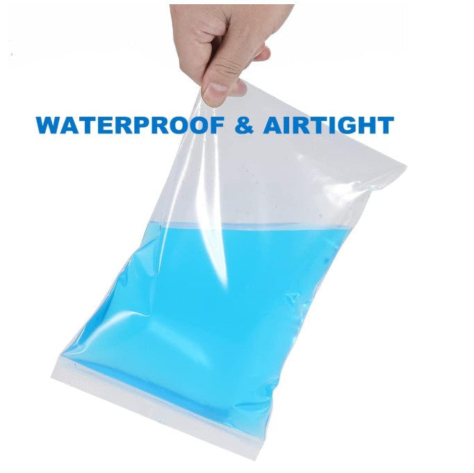Clear Zip Top Seal Lock Bags Packaging Supplies 100 Pack - 10x13, 9x12, 8x10