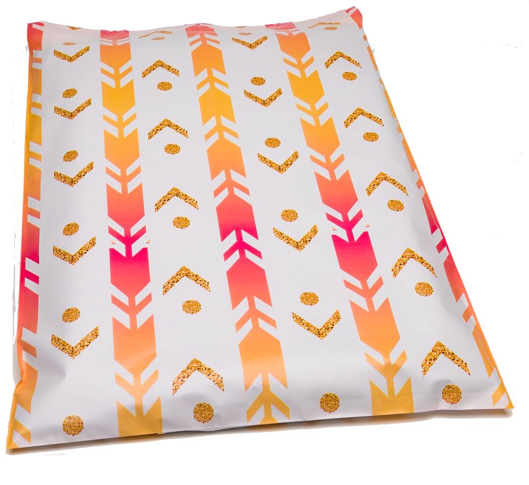 Arrow Valentine Poly Mailers Size 10x13 Colorful Shipping Bags - Shipping In Style