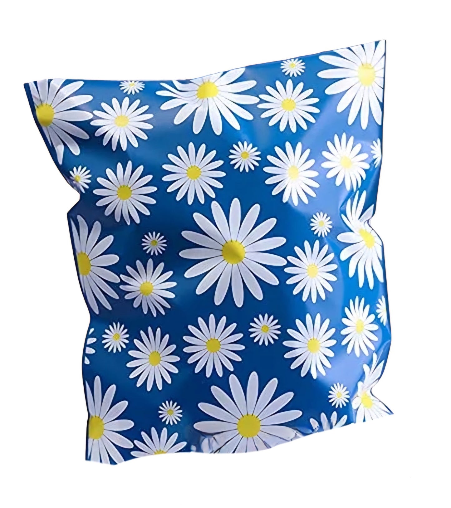 Blue Daisy Poly Mailers Size 10x13 Shipping Bags - Shipping In Style