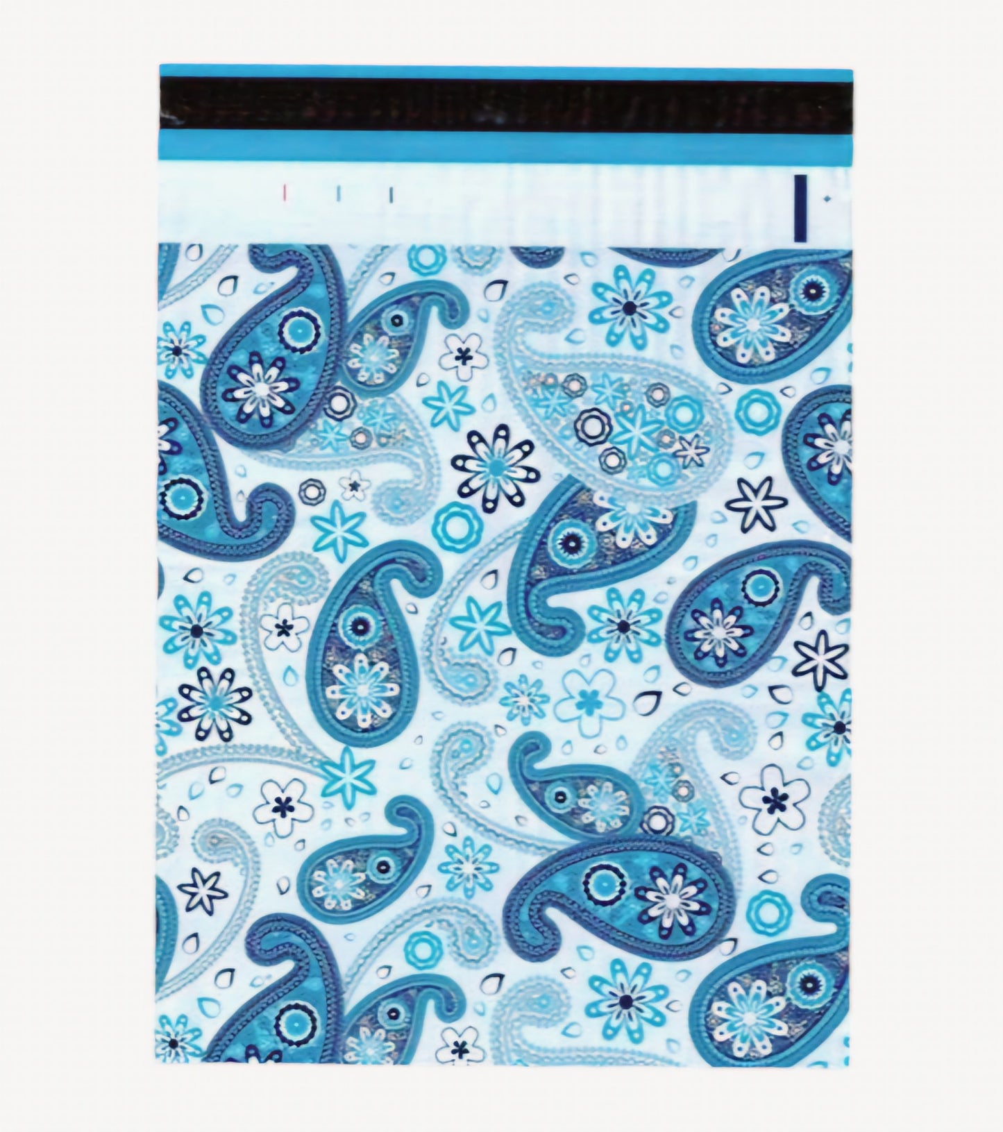 Blue Paisley Poly Mailers Size 6x9 Shipping Bags - Shipping In Style