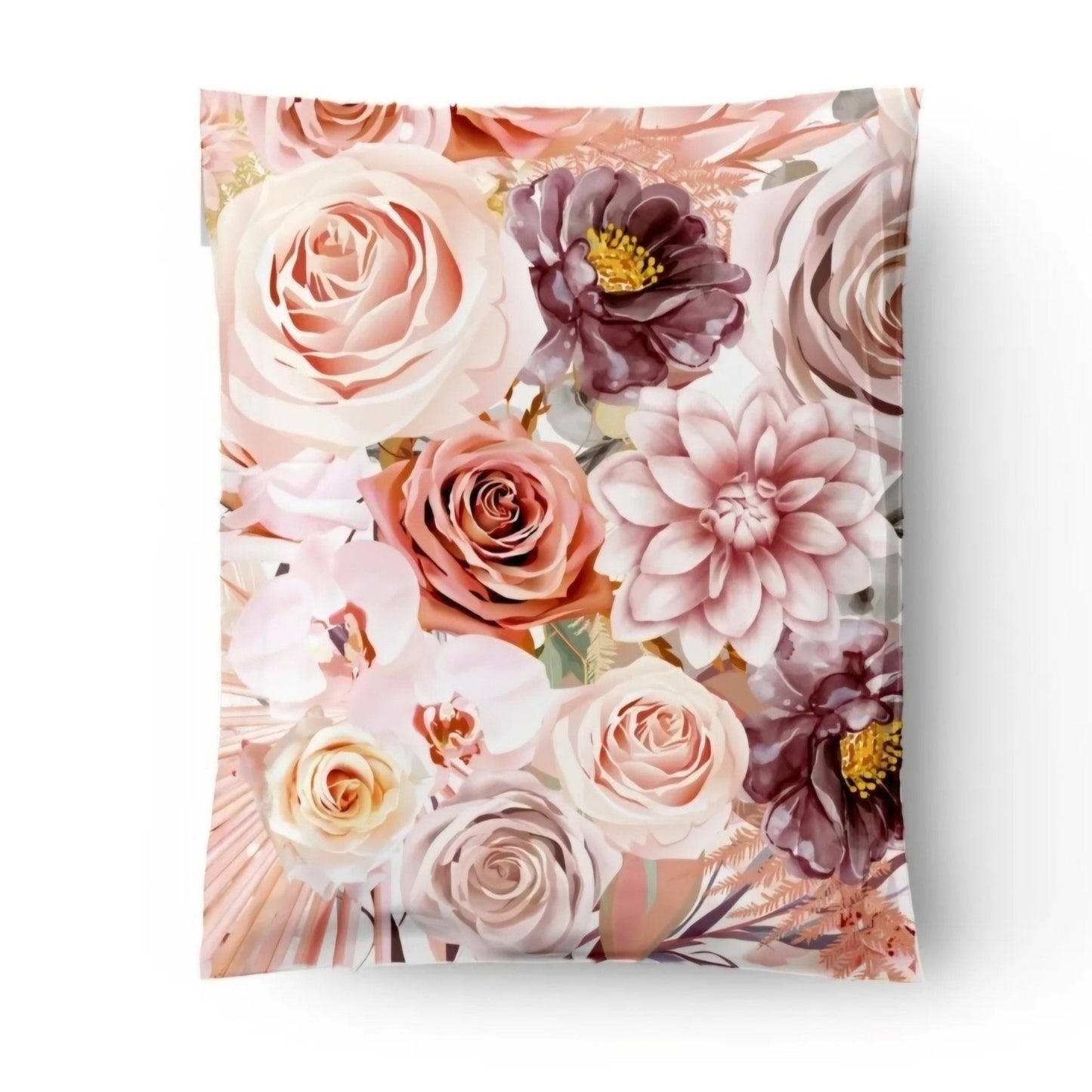 Boho Flowers & Roses Bubble Mailers Size 8.5x12 Padded Shipping Bags - Shipping In Style