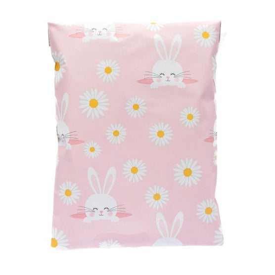 Bunny Easter Poly Mailers Size 10x13 Colorful Shipping Bags - Shipping In Style