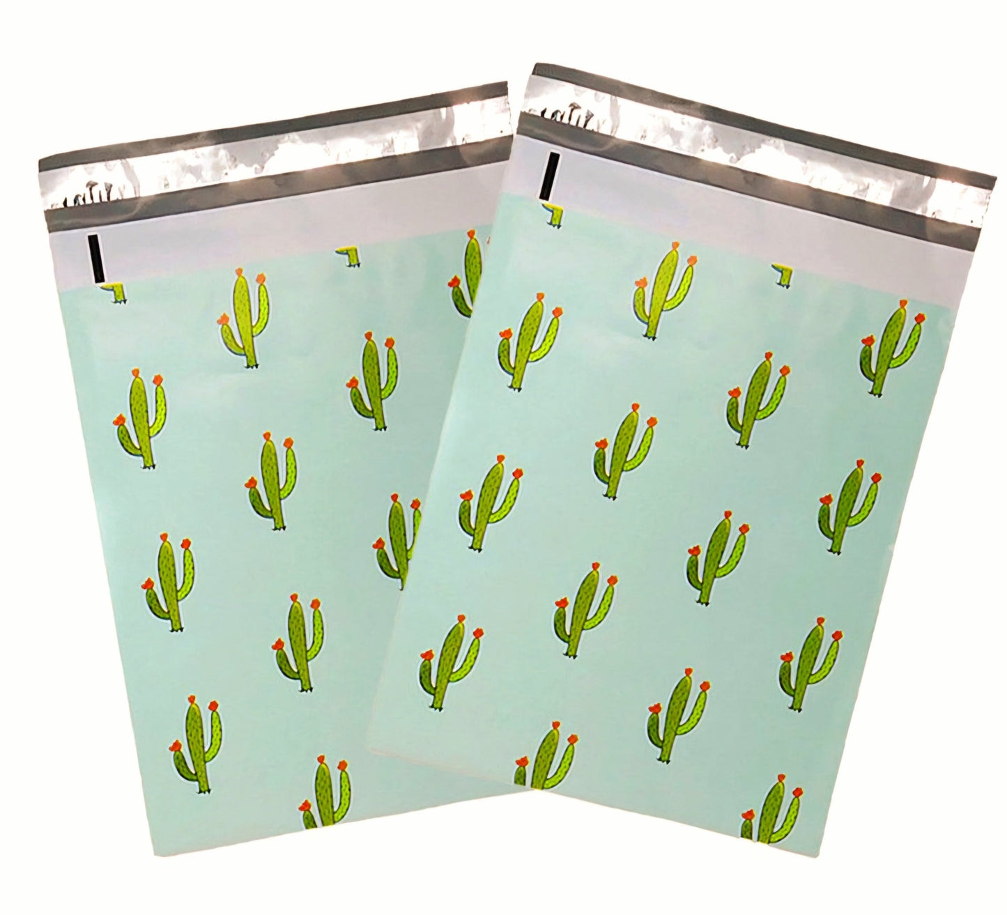 Cactus Mint Poly Mailers Size 6x9 Shipping Bags - Shipping In Style