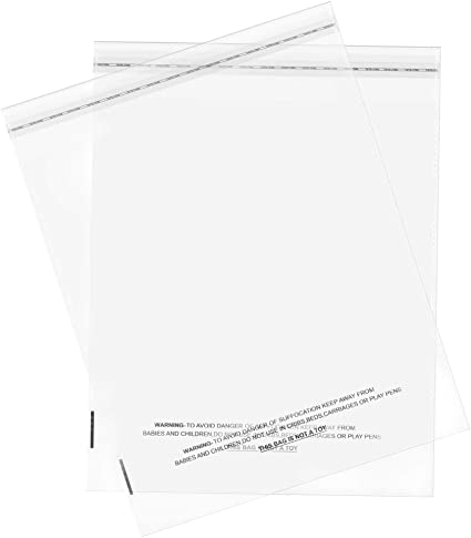 Clear Self Seal Cello Bags Size 12x18 Cellophane Packaging Supplies 100 Pack - Shipping In Style