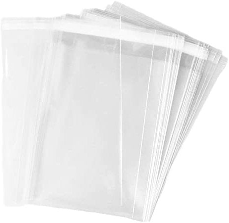 Clear Self Seal Cello Bags Size 9x12 Cellophane Packaging Supplies 100 Pack - Shipping In Style