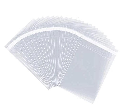 Clear Self Seal Cello Bags Size 9x12 Cellophane Packaging Supplies 100 Pack - Shipping In Style
