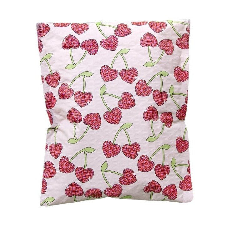 Disco Cherry Bubble Mailers Size 6.5x10 Padded Envelopes - Shipping In Style