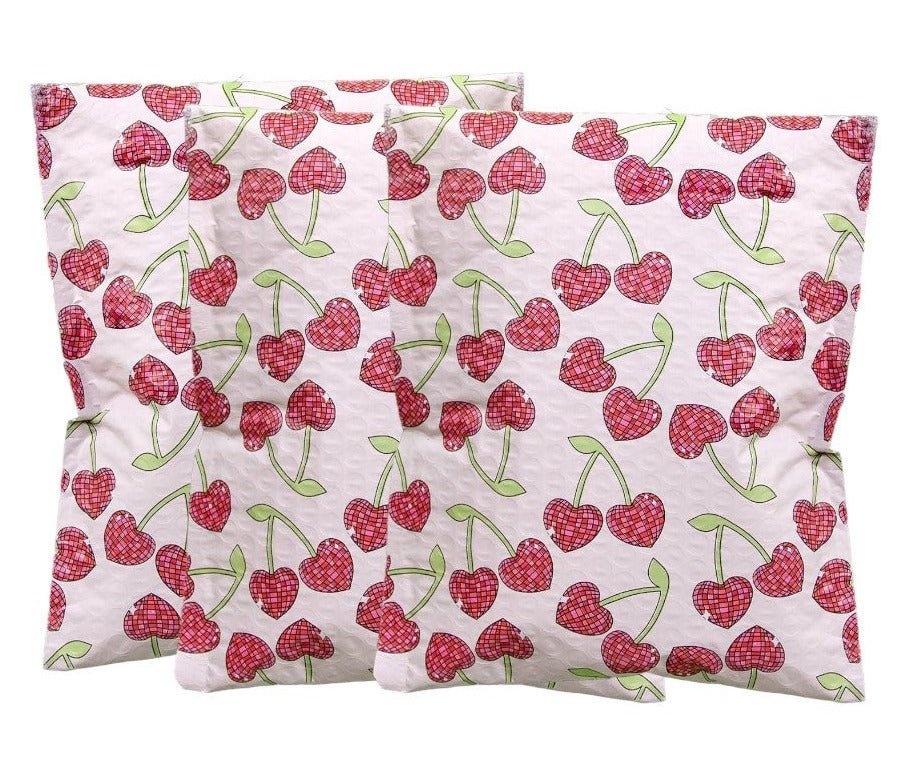 Disco Cherry Bubble Mailers Size 6.5x10 Padded Envelopes - Shipping In Style