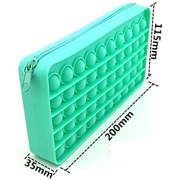 Fidget Bubble Popper Pencil Case Bag Zipper Closure Pop Toy - Shipping In Style