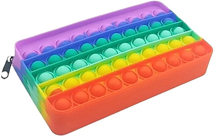 Fidget Bubble Popper Pencil Case Bag Zipper Closure Pop Toy - Shipping In Style
