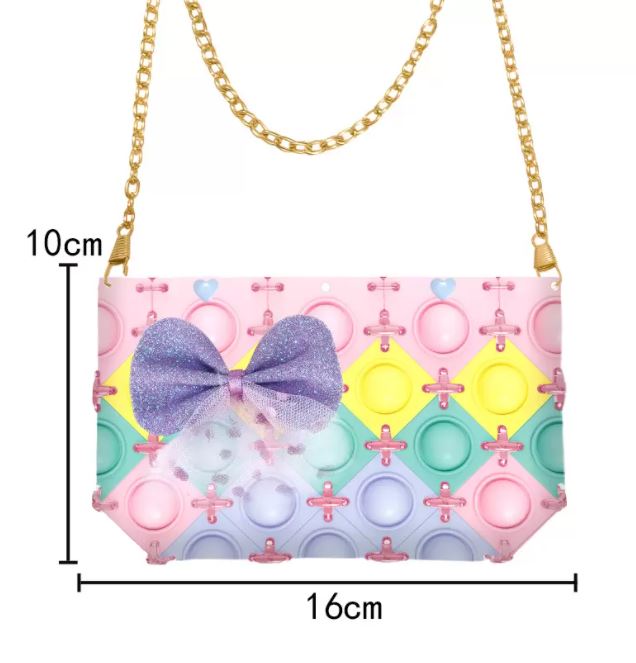 Fidget Popper DIY Purse Bubble Pop Toy Create Your Own Style Crossbody Bag - Shipping In Style