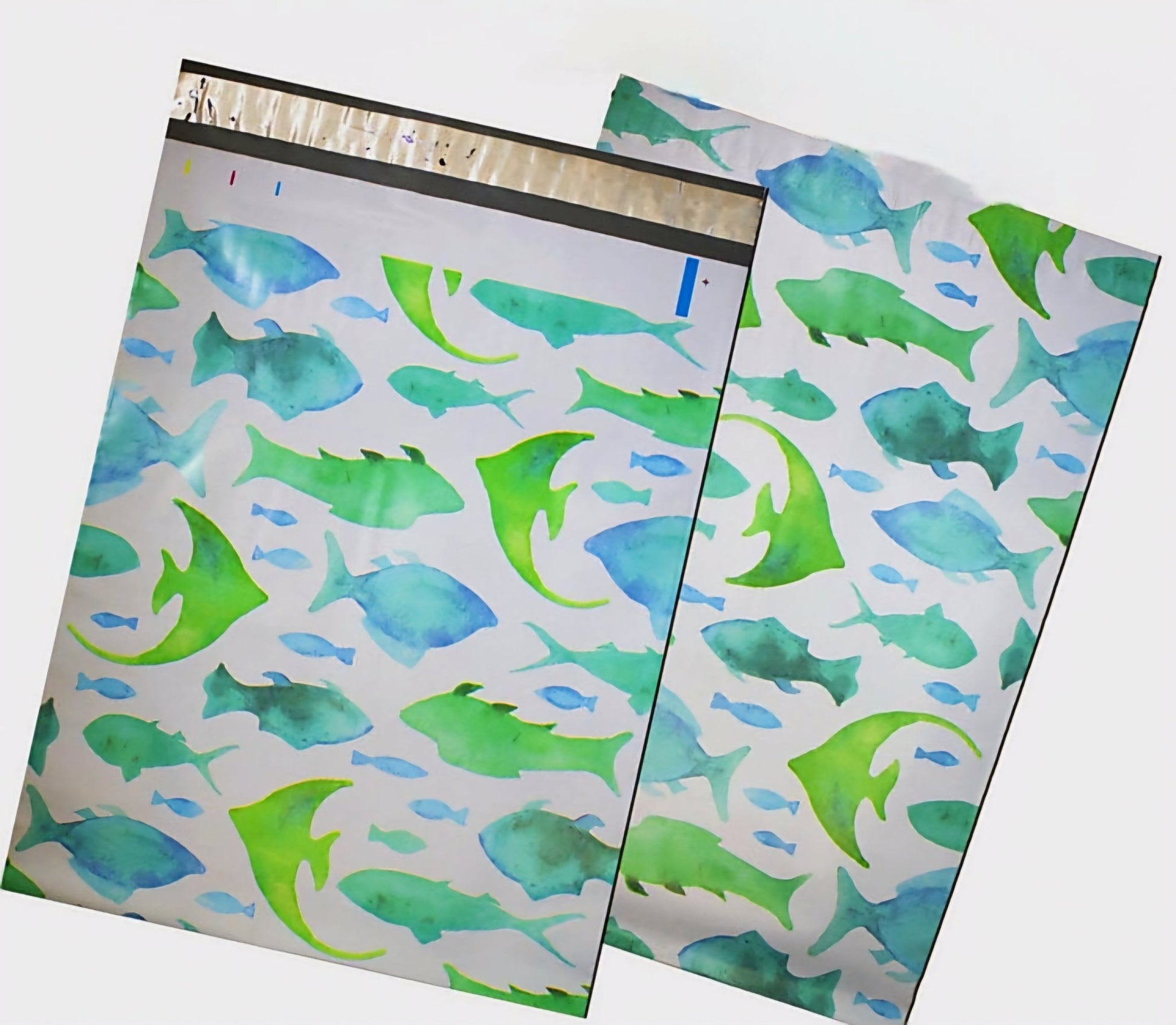 Fish Poly Mailers Size 10x13 Colorful Shipping Bags - Shipping In Style