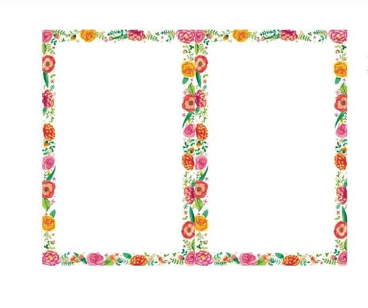 Flower Shipping Labels Regular Paper Size 2 Labels Per Sheet - Shipping In Style