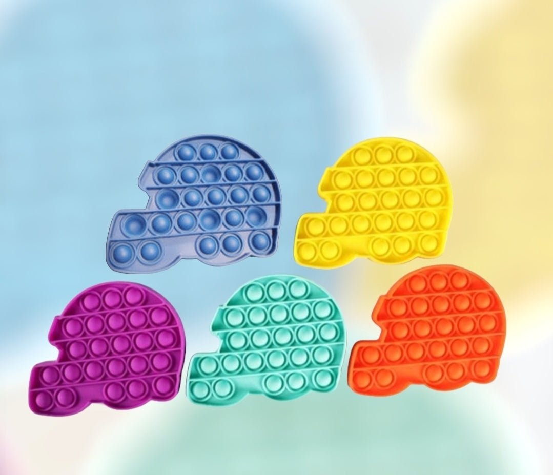 Football Fidget Helmet Sports Bubble Pop Toy - Shipping In Style