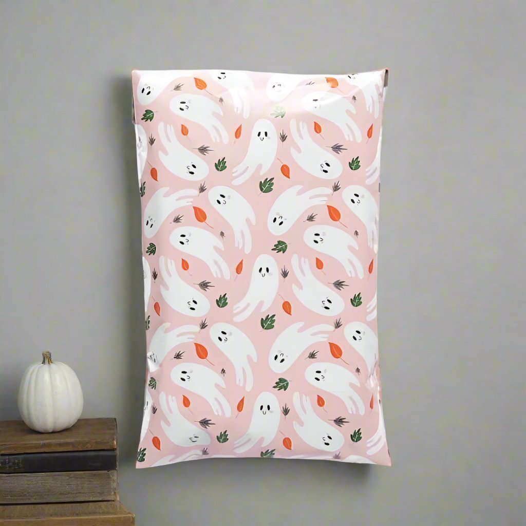 Ghosts Halloween Poly Mailers Size 6x9 Shipping Bags - Shipping In Style
