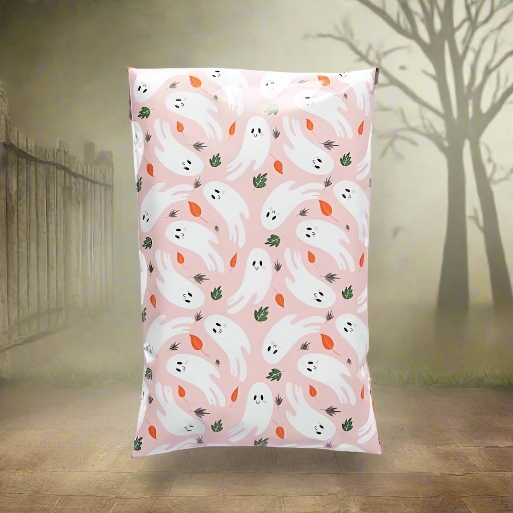 Ghosts Halloween Poly Mailers Size 6x9 Shipping Bags - Shipping In Style