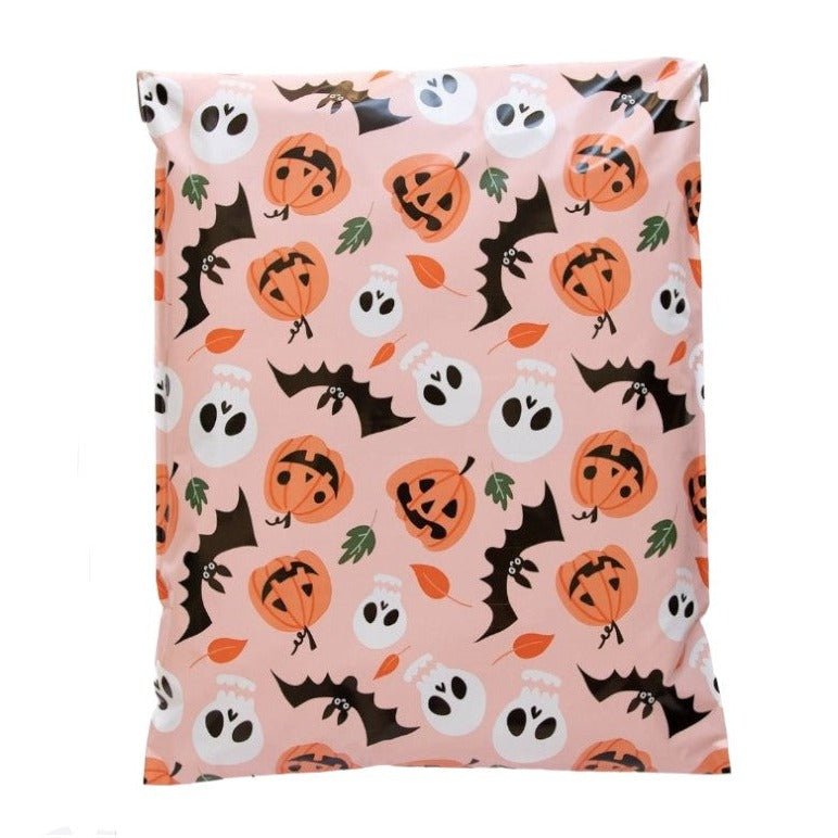 Halloween Pumpkin Poly Mailers Size 14x17 Colorful Shipping Bags - Shipping In Style
