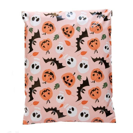 Halloween Pumpkin Poly Mailers Size 14x17 Colorful Shipping Bags - Shipping In Style
