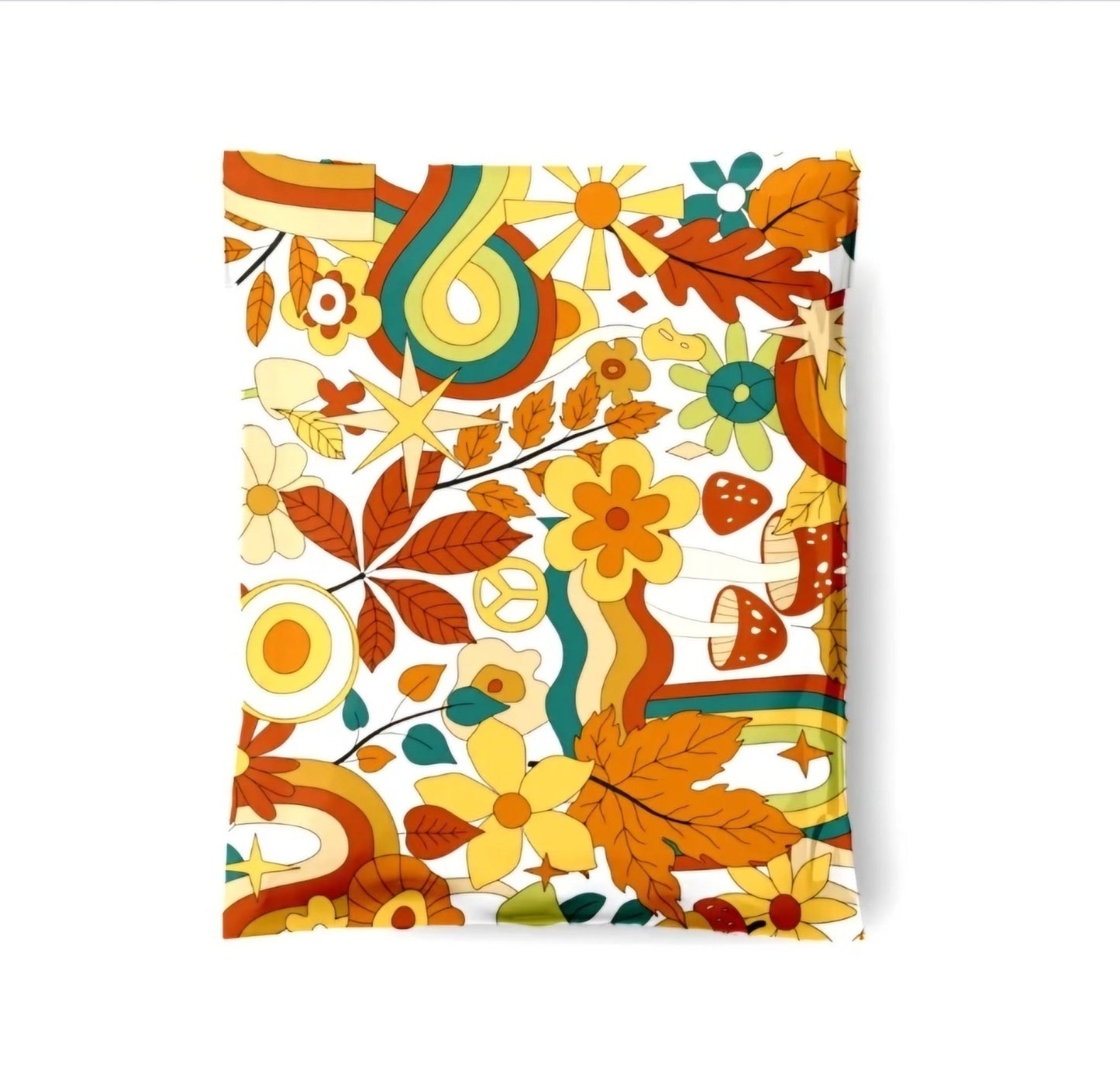 Hippie Design Poly Mailers Size 10x13 Shipping Bags - Shipping In Style