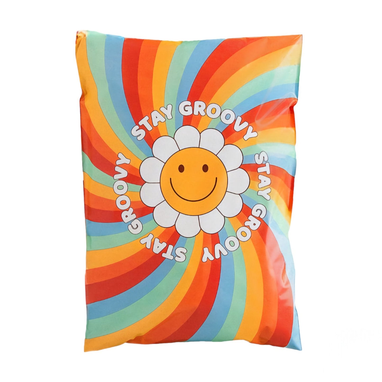 Hippie Groovy Poly Mailers Size 7.5x10.5 Shipping Bags - Shipping In Style