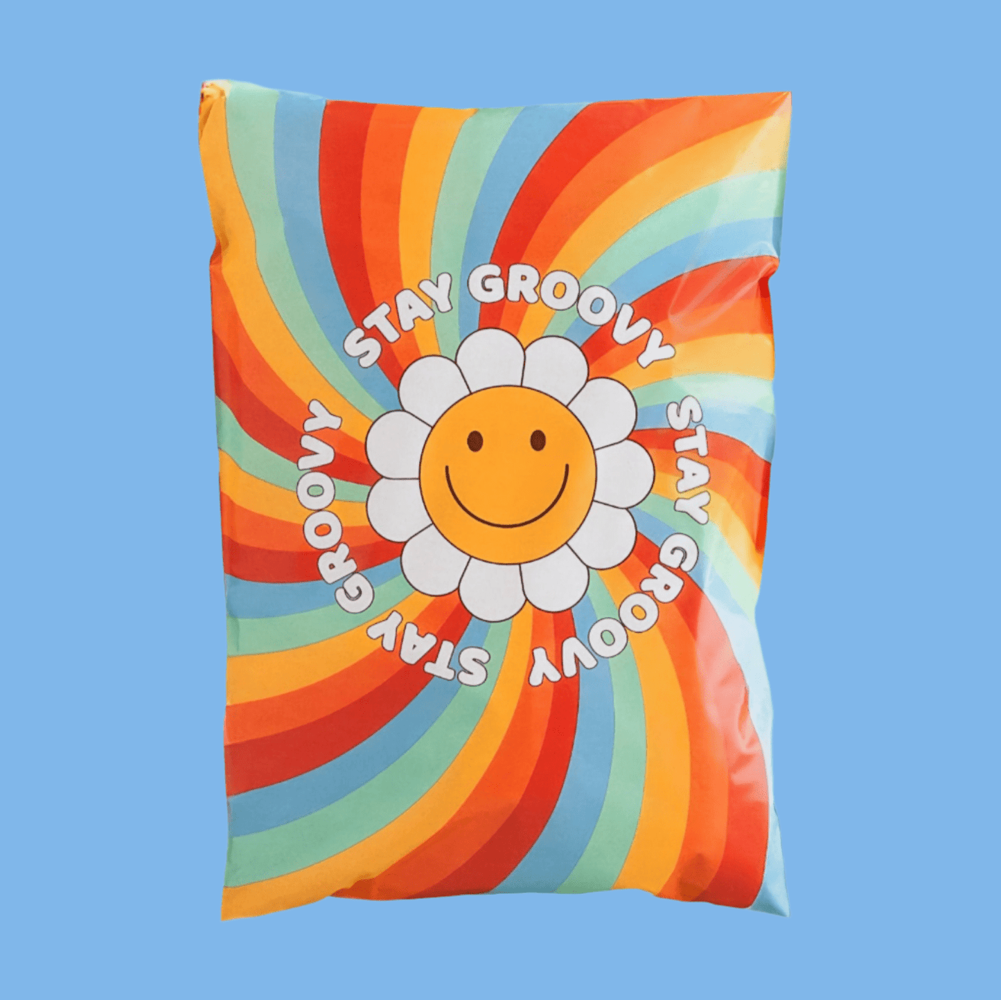 Hippie Groovy Poly Mailers Size 7.5x10.5 Shipping Bags - Shipping In Style