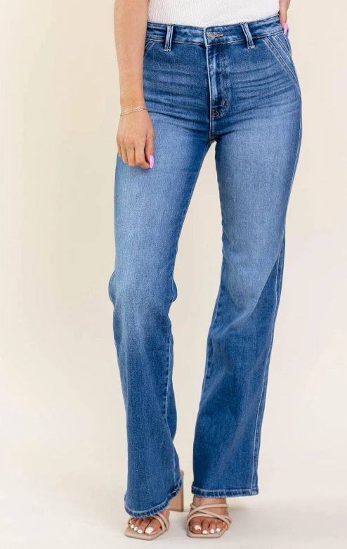 KANCAN MEDIUM ULTRA HIGH RISE HOLLY FLARE - Shipping In Style