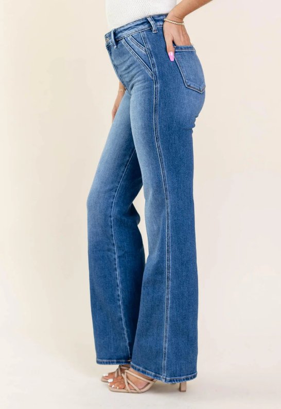 KANCAN MEDIUM ULTRA HIGH RISE HOLLY FLARE - Shipping In Style