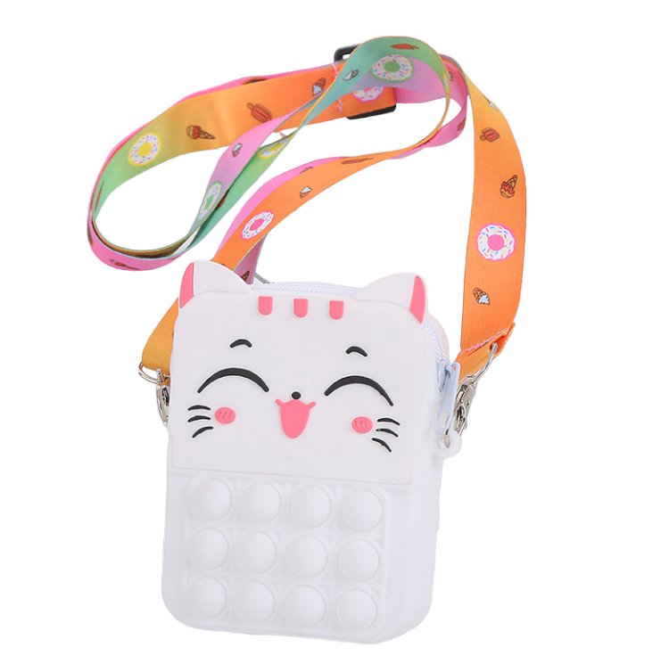 Kitty Cat Bag Bubble Pop Fidget Crossbody Purse - Shipping In Style