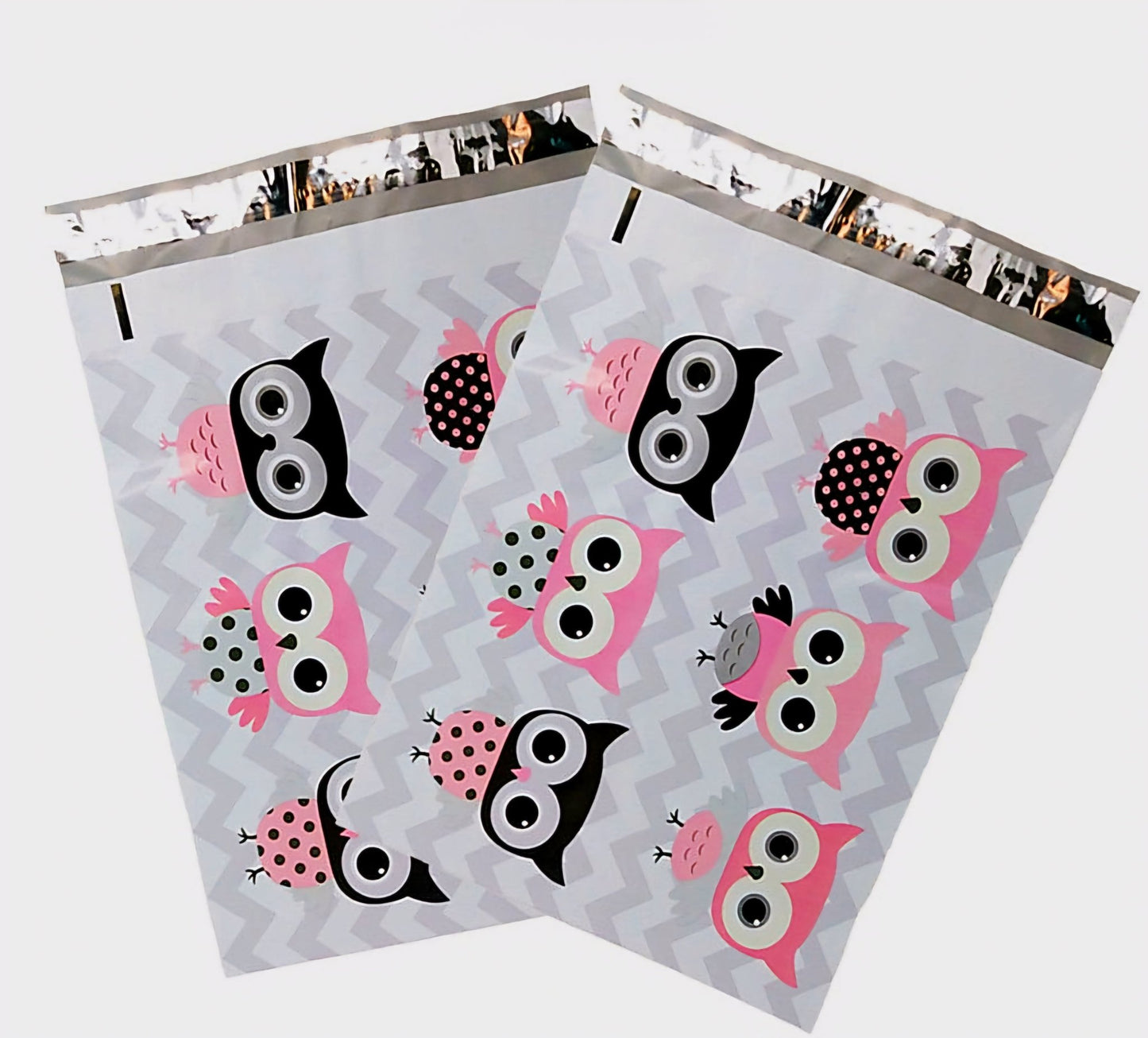 Owl Poly Mailers Size 10x13 Colorful Shipping Bags - Shipping In Style