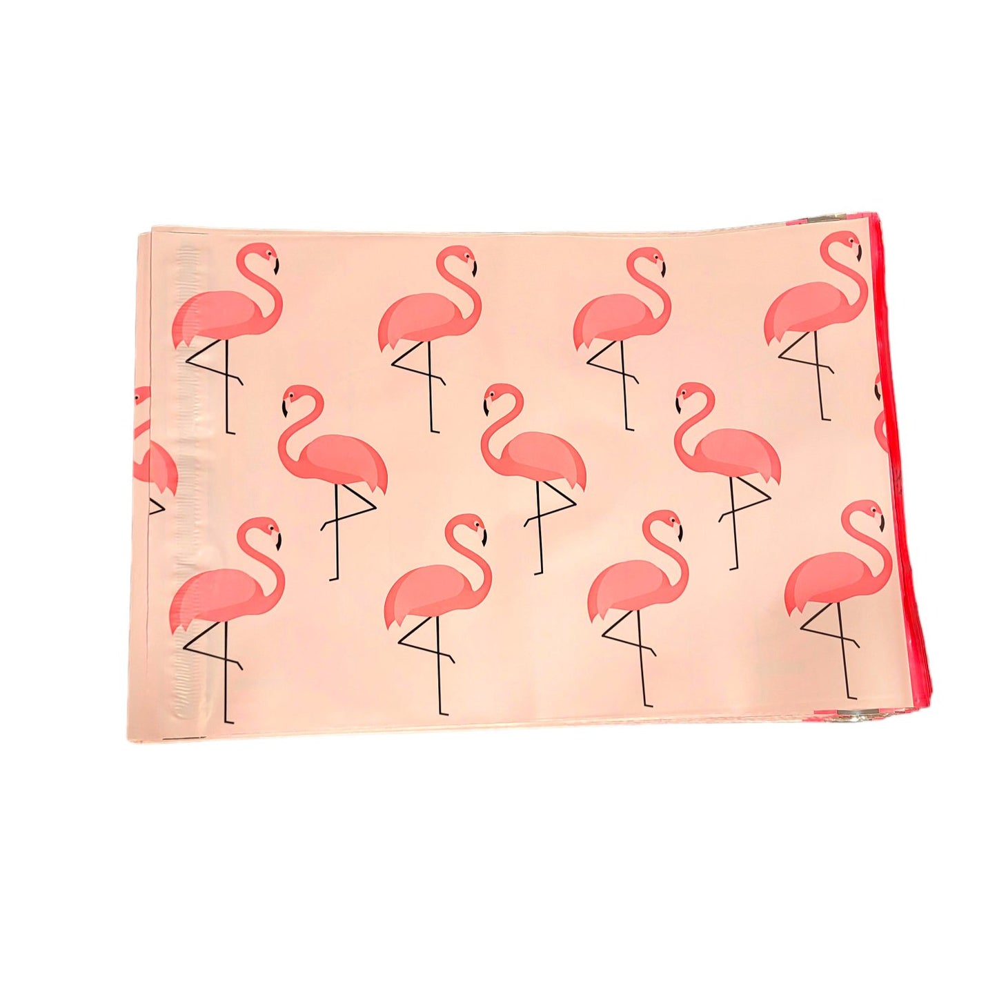 Pink Flamingo Poly Mailers Size 10x13 Colorful Shipping Bags - Shipping In Style