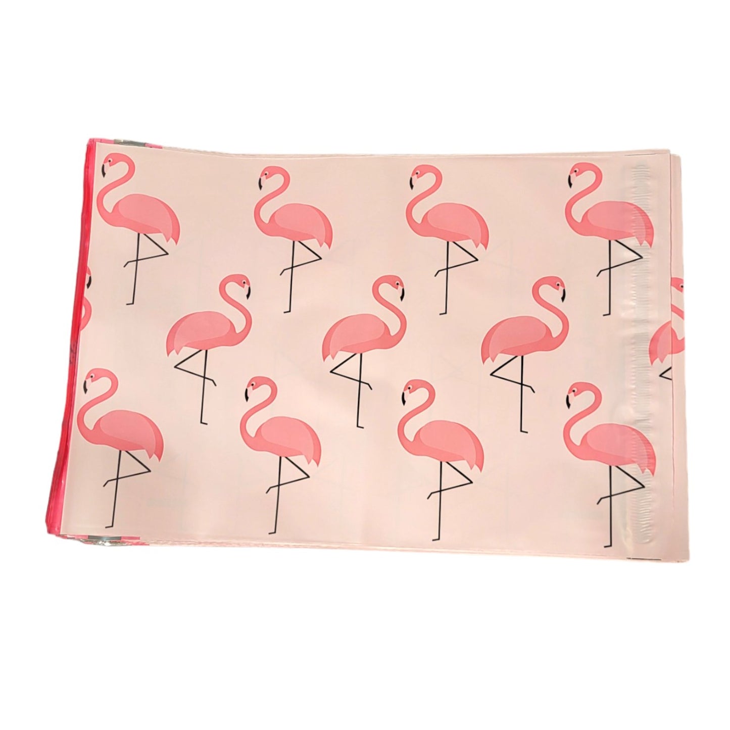 Pink Flamingo Poly Mailers Size 10x13 Colorful Shipping Bags - Shipping In Style