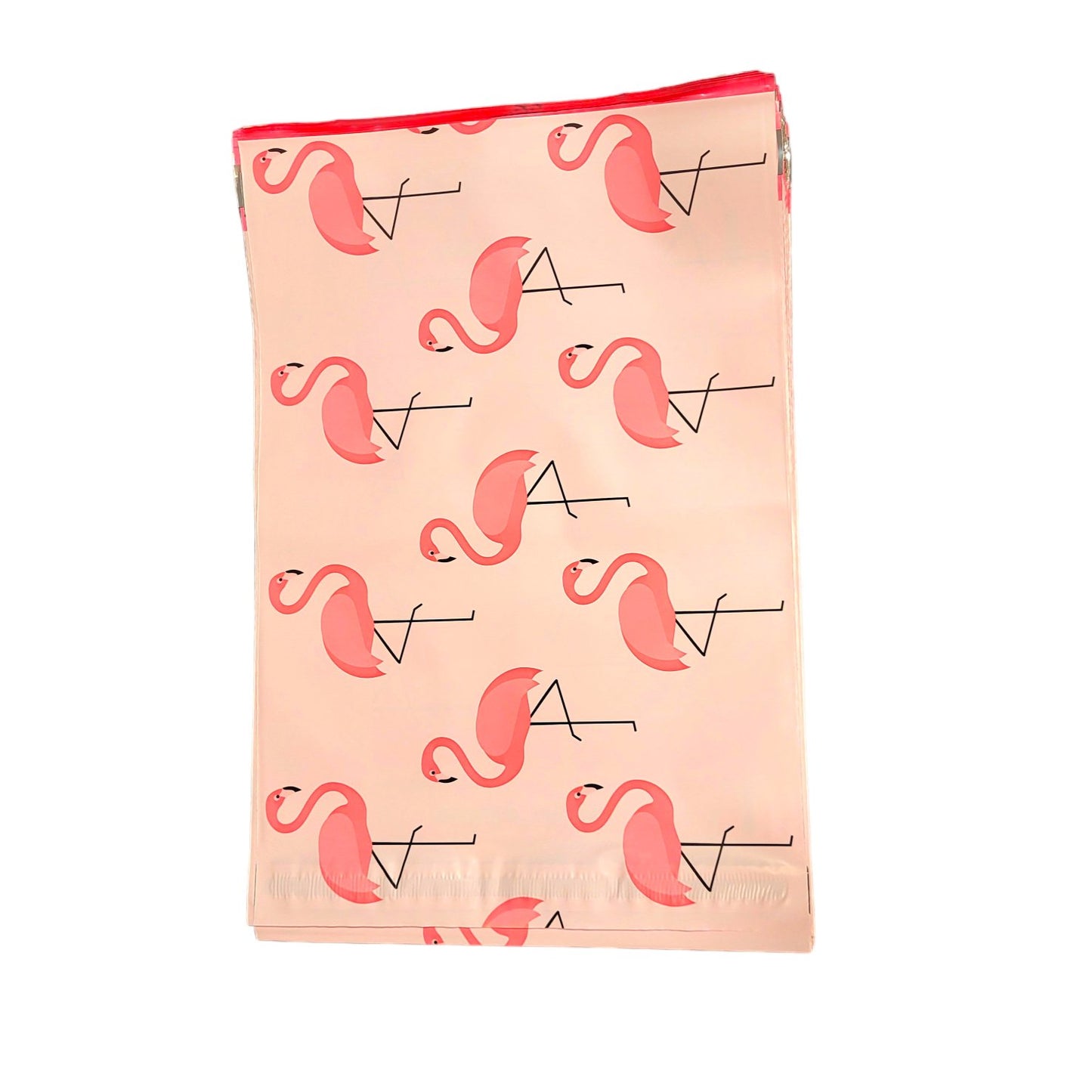 Pink Flamingo Poly Mailers Size 10x13 Colorful Shipping Bags - Shipping In Style