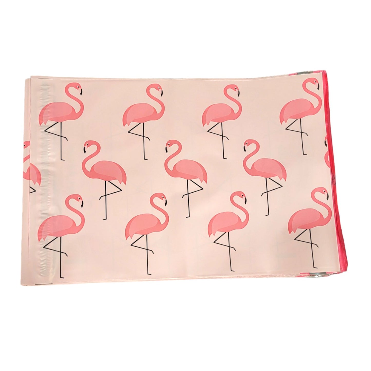 Pink Flamingo Poly Mailers Size 10x13 Colorful Shipping Bags - Shipping In Style