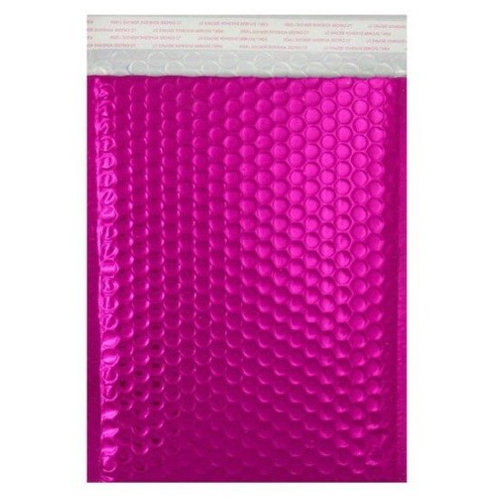 Pink Metallic Bubble Mailers Size 8.5x12 Padded Shipping Bags - Shipping In Style