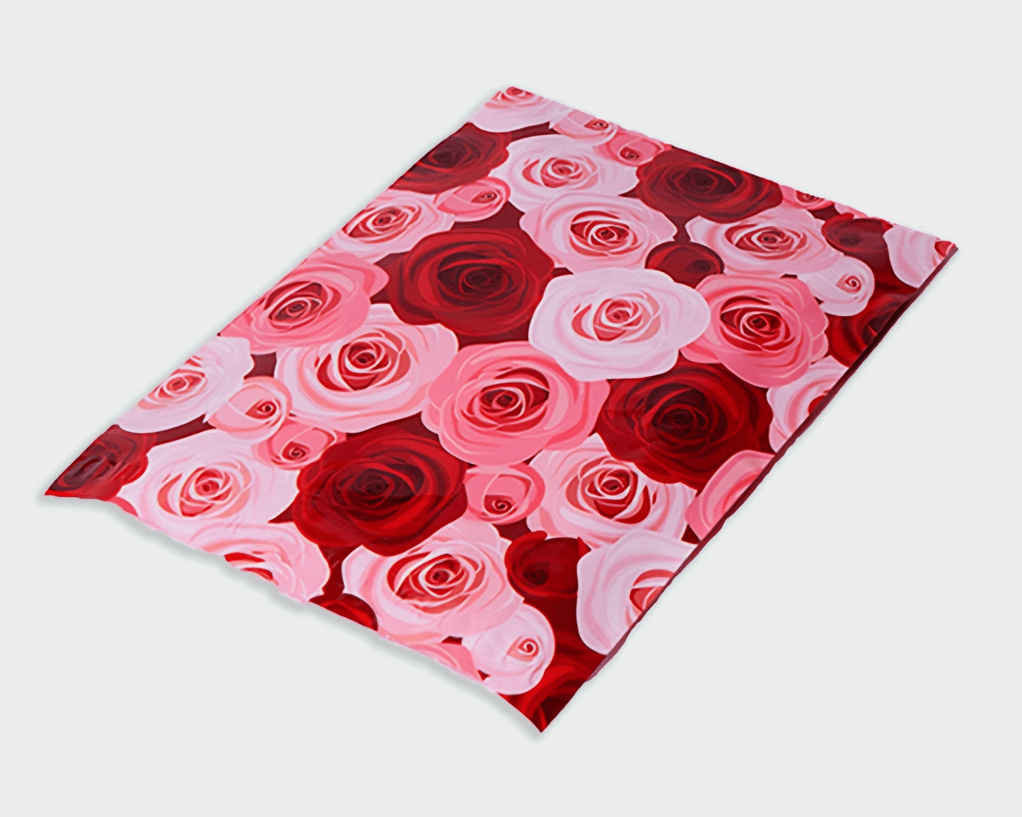 Pink Rose Poly Mailers Size 10x13 Colorful Shipping Bags - Shipping In Style
