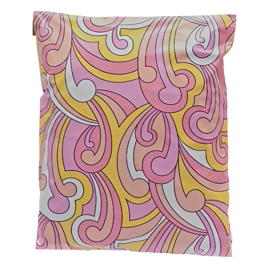 Pink Spring Fling Poly Mailers Size 10x13 Colorful Shipping Bags - Shipping In Style