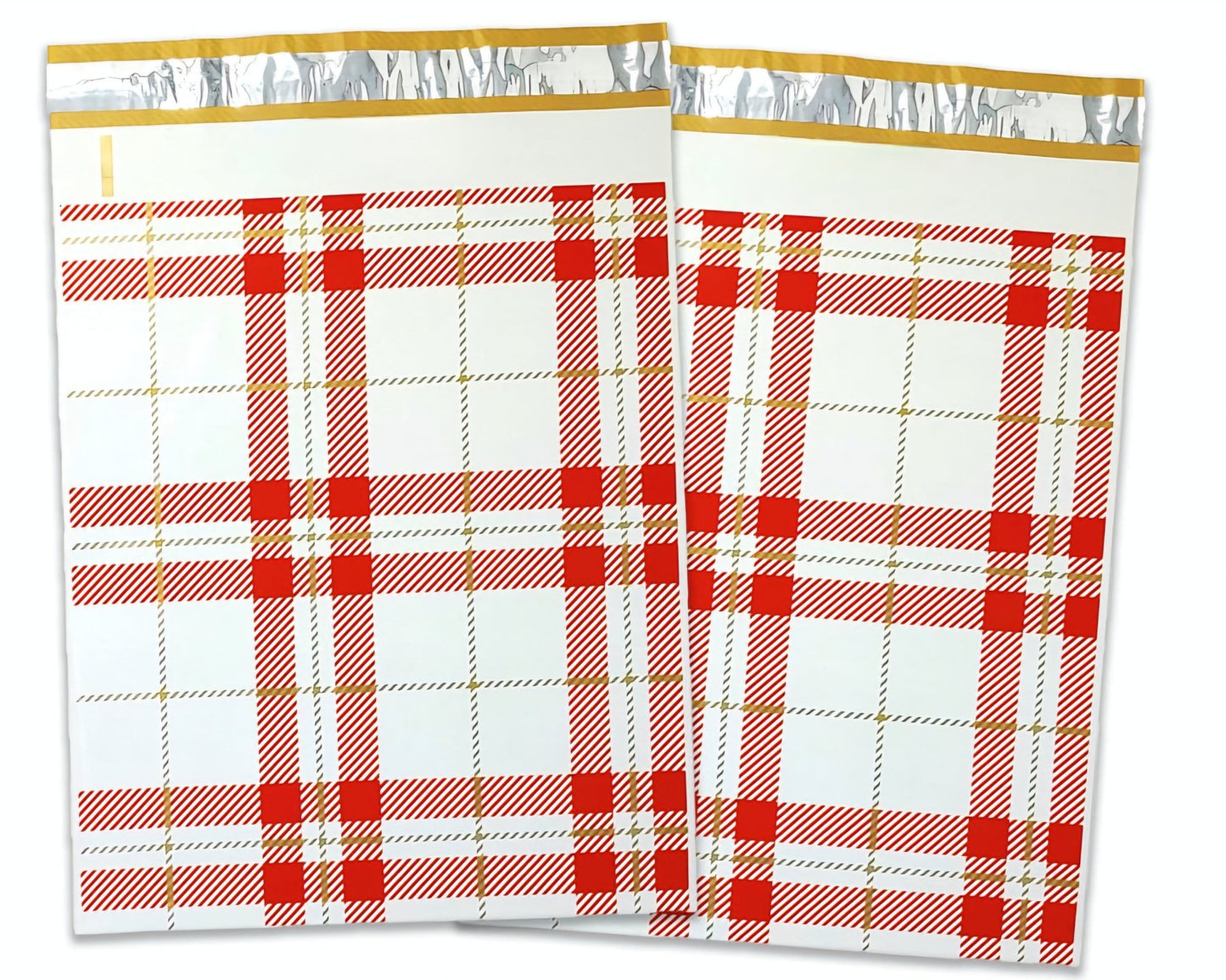 Plaid Poly Mailers Size 10x13 Colorful Shipping Bags - Shipping In Style