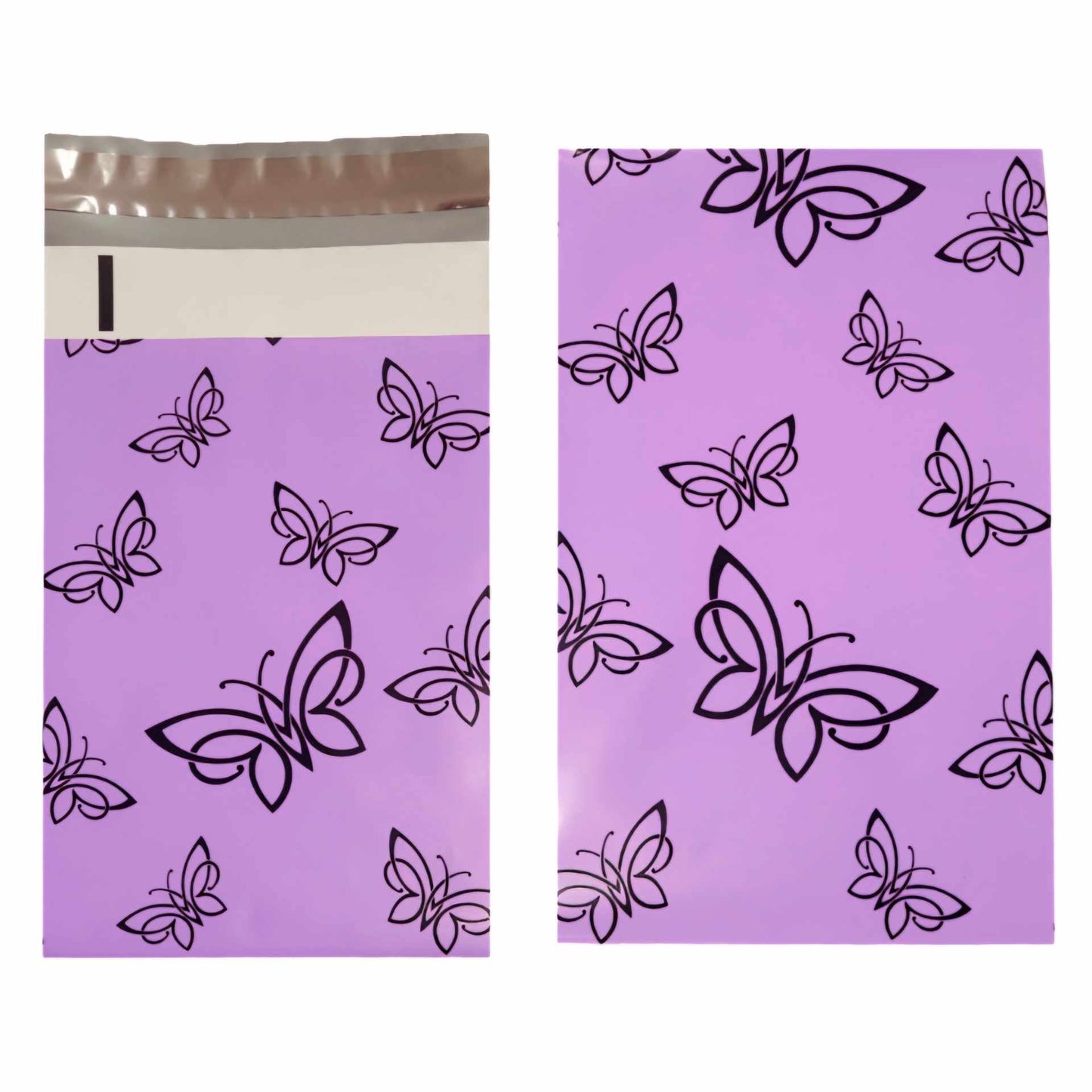 Purple Butterfly Poly Mailers Size 6x9 Shipping Bags Designed By Shipping In Style - Shipping In Style